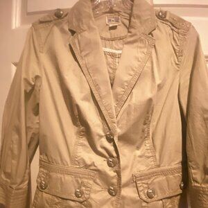 Converse Khaki Women's Button Up Utility Jacket Sz S